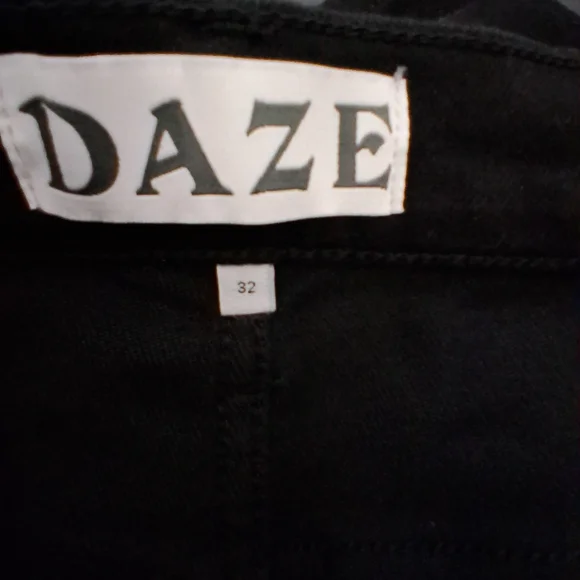 Daze Denim Women's Echo High Rise Wide Leg Jeans Black, Size 32 - Picture 4 of 5